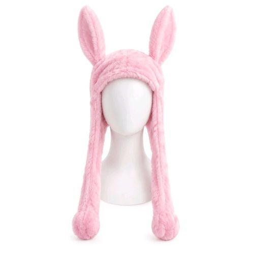 Lüks Renkli Figürlü Tavşan Peleş Peluş Kulaklık