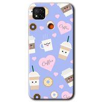 BeRa Aksesuar Xiaomi Redmi 9c Kılıf Baskılı Kapak - Coffee Cake +Tam Kaplayan Mat Seramik