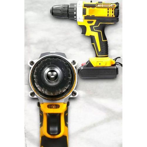 Metal Dişli 24w Akülü Matkap -çift Bataryalı Ve Led Çalışma Işığı İle Tam Set