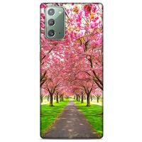 Lopard Samsung Galaxy Note 20 Uyumlu Kılıf Bahar (42) Rugged Armor Kılıf Pembe Ağaç