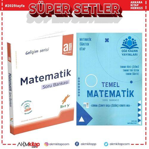Çöz Kazan TYT Matematik ve Birey Gelişim Matematik A Soru Bankası 2 Kitap Set
