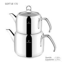 Sofram Soft Büyük Boy Çelik Çaydanlık 170 Big Size