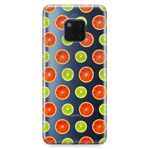 Huawei Mate 20 Pro Kılıf Lime Portakal Arka Kapak Koruma Desenli Full Koruyucu