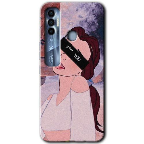 Tecno Spark 7 Pro Kılıf HD Desen Baskılı Arka Kapak - Bad Girl