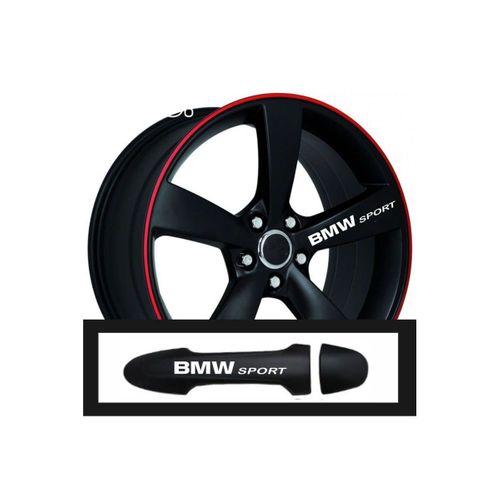 Bmw İx İçin Uyumlu Aksesuar Oto Kapı Kolu/Jant Sticker 10 Adet 10*1,5 Cm