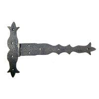 Antika Tarz Dekoratif Pirinç Kuyruklu Dövme Menteşe - 251x393 Mm, Oksit