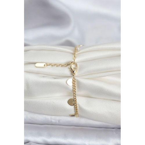 14K Gold Renk Kaplama Kalpli Model CM Kadın Bileklik