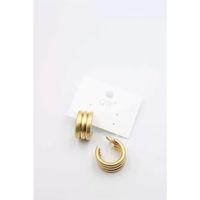 Mat Halka Küpe - Altın