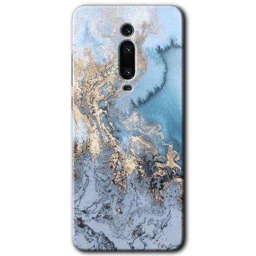 Xiaomi Mi 9T Kılıf Baskılı Arka Kapak - Eski Mermer +Tam Ekran Koruyucu