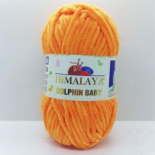 Himalaya Dolphin Baby Kadife Örgü İpi 80316 - Turuncu