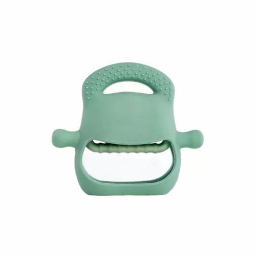 Koyu Yeşil Bebek Silikon Diş Kaşıyıcı