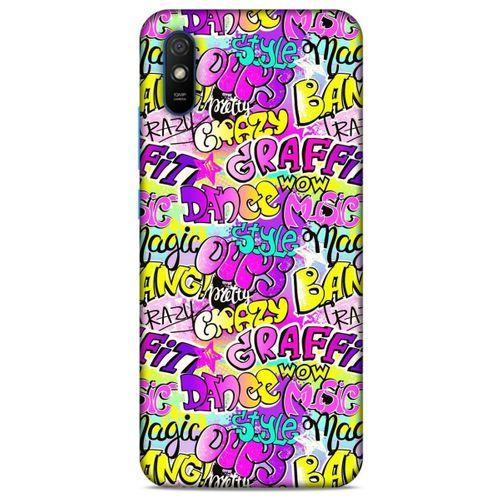 Graffitix (11) Desenli Silikon Kapak Xiaomi Redmi 9A Kılıf