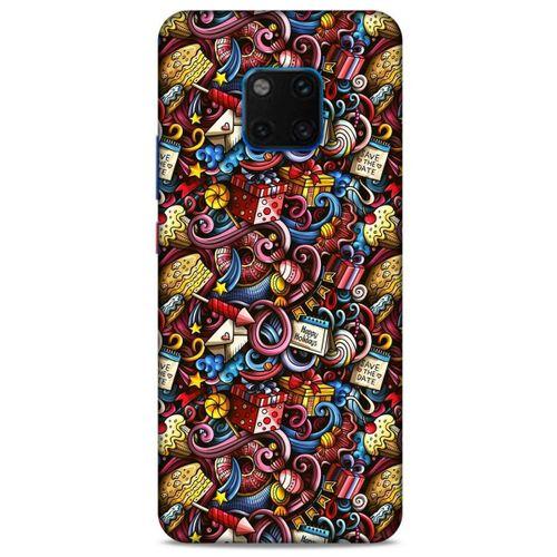 Graffitix (47) Desenli Silikon Kapak Huawei Mate 20 Pro Kılıf