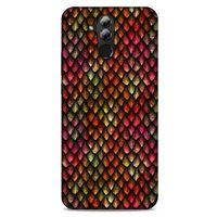 Huawei Mate 20 Lite Kılıf Dragons (8) Baskılı Kılıf Ejderha Deri Pembe
