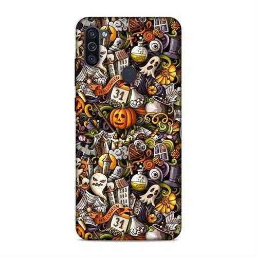 Samsung Galaxy M11 Kılıf Cadilar Bayrami Doodle Arka Kapak Silikon Koruma Full Koruyucu