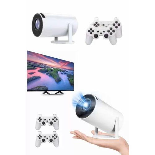Projeksiyon Cihazı Video Oyun Konsolu Projektör Taşınabilir Ayaklı Çift Kollu 4k Çözünürlüklü