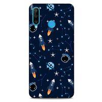 Huawei P30 Lite Uyumlu Kılıf Mavi Delisi (22) Tam Koruma Kılıfı Astronot