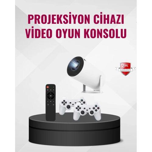 Kablosuz Mini Projeksiyon Cihazı Oyun Ve Film İçin Taşınabilir Ev Sineması