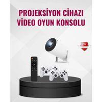 Kablosuz Mini Projeksiyon Cihazı Oyun Ve Film İçin Taşınabilir Ev Sineması