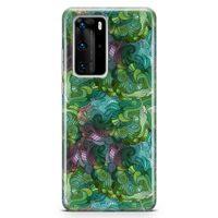 Huawei P40 Pro Kılıf Sarmal Girdap Arka Kapak Koruma Desenli Full Koruyucu