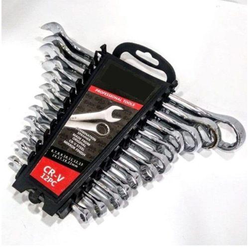 Zhltools 12 Parça Kombine Anahtar Düz Yıldız Takım Set