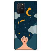 Samsung Galaxy S10 Lite Kılıf Depresyon (26) Tpu Silikon Kılıf Açık Kahverengi