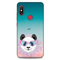 Animax Gözlüklü Panda Xiaomi Mi A2 Lite Kılıf Desenli Silikon