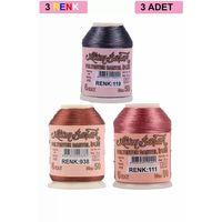 3 Adet Altınbaşak Oya ve Dantel İpi 20 gr - Royaleks - No: 938 - 111 - 119