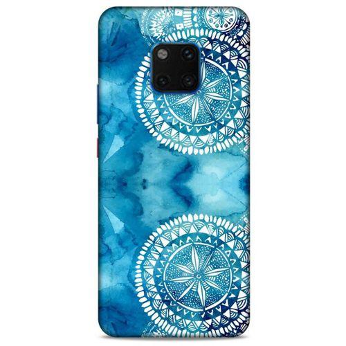 Huawei Mate 20 Pro Uyumlu Kılıf Mavi Delisi (45) Liquid Air Kılıf Suluboya Motif