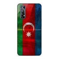 Huawei P Smart 2021 Uyumlu Kılıf Azarbaijan (43) Thin Fit Kılıf Bayrak Manzara