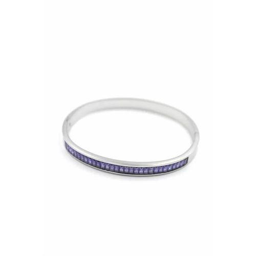 Baget Taşlı Bilezik - Mor