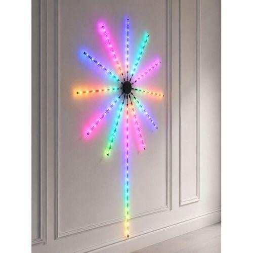 Telefon Kontrollü Rgb Fireworks Led Işık Çok Renkli Dekoratif Duvar Lambası