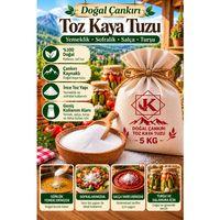 Doğal Çankırı Toz Kaya Tuzu 5 KG İnce Öğütülmüş Sofralık Yemeklik Turşuluk