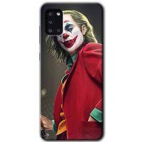 Samsung Galaxy A31 Kılıf Baskılı Kapak - Reel Joker + 5D Tam Kaplayan Cam