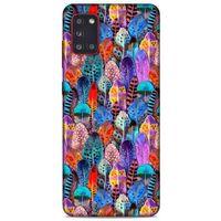 Samsung Galaxy A31 Kılıf Desenli Özel Seri Tüyler (39) Liquid Crystal Kılıf