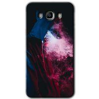 Galaxy J7 2016 Kılıf HD Desen Baskılı Arka Kapak - Smoke-Man + Kırılmaz Cam