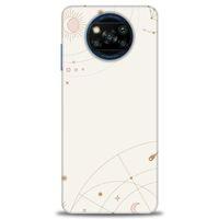 Xiaomi Poco X3 Pro Kılıf HD Baskılı Kılıf - Yıldız Haritası + Tam Ekran Koruyucu