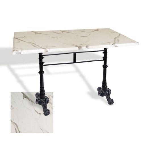Dockers Çipa 3002 Döküm Ayak Masa 80x120 cm - (Werzalit, Wermodin ve Allzalit Tabla) - Afyon Mermer