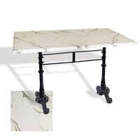 Dockers Çipa 3002 Döküm Ayak Masa 80x120 cm - (Werzalit, Wermodin ve Allzalit Tabla) - Afyon Mermer