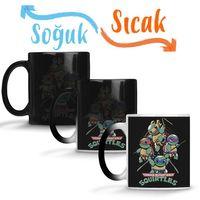 Squirtles Ninja Kaplubağlar Sihirli Kupa Bardak Porselen