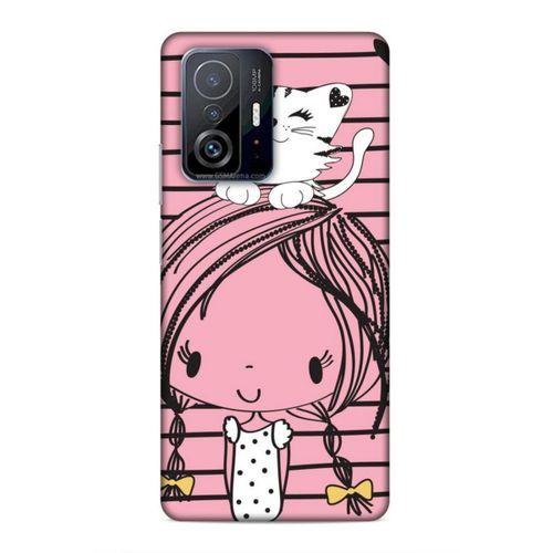 Xiaomi Mi 11T 5G Uyumlu Kılıf Face'X 24 Darbe Emici Kılıf Kedili Kız