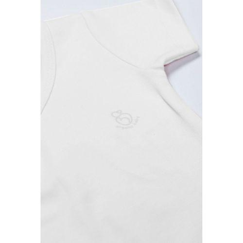 Bistyle Bistyle Organik Natural Basic Style Kruvaze Yarım Kol Body BS17101 Beyaz