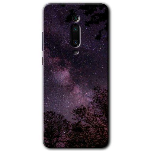 Potkal Hediye Fabrikası Xiaomi Mi 9T Kılıf HD Desen Baskılı Arka Kapak - Gece Galaksi