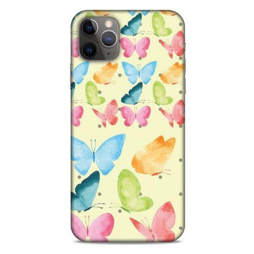 Animax Kelebek Suluboya Apple Iphone 11 Pro Max Kılıf Desenli Silikon