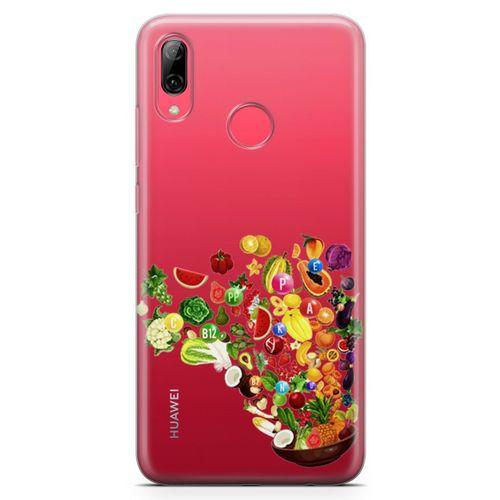 Huawei Y7 Prime 2019 Kılıf Vitamin Tablosu Arka Kapak Koruma Desenli Full Koruyucu