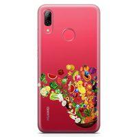 Huawei Y7 Prime 2019 Kılıf Vitamin Tablosu Arka Kapak Koruma Desenli Full Koruyucu