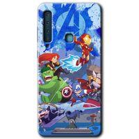 Potkal Hediye Fabrikası Samsung Galaxy A9 2018 Kılıf HD Desen Baskılı Arka Kapak - Avengers Cartoon