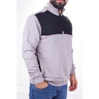 Twister 1908 Gri Yarım Fermuarlı Dik Yaka Erkek Sweatshirt