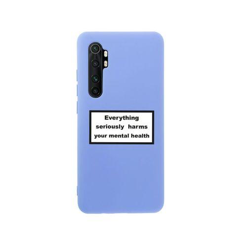 Xiaomi Note 10 Lite Everythink Premium Silikonlu Lila Telefon Kılıfı