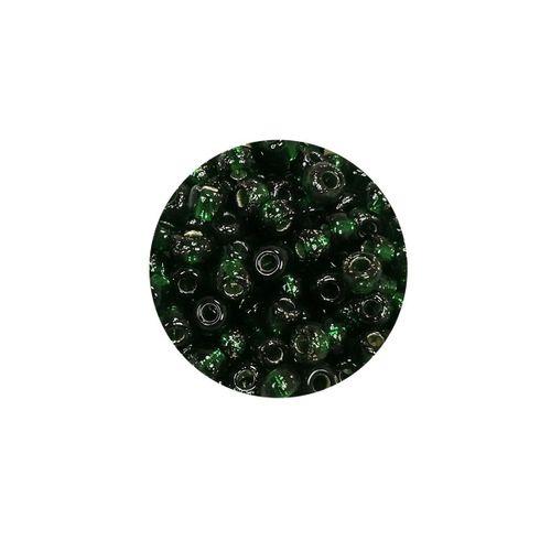 Dökme Cam Kum Boncuk Büyük Boy (6/0) 4 mm - 60 Gram - Şeffaf Koyu Yeşil - BNC136